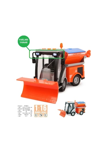 Sesli Işıklı Kar Küreme Aracı