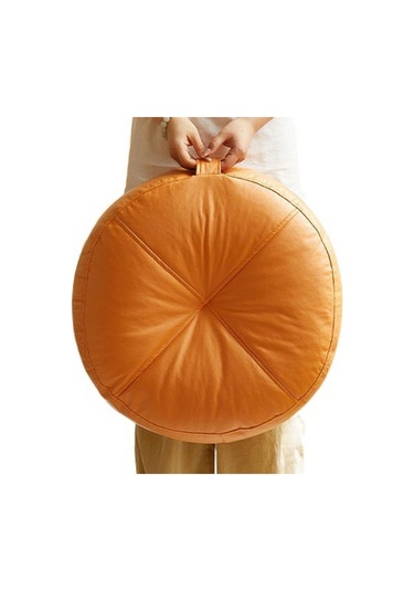 Suntek Yuvarlak Zemin Yastık Atma Oturma Yastığı Turuncu Turuncu