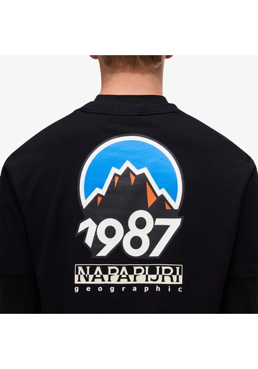 Napapijri S-montepiana Erkek Siyah T-shirt Np0a88sv9411 Siyah