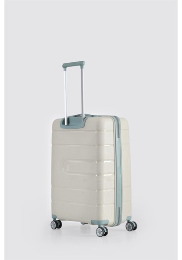 Ççs 5247 Polipropilen Kabin Boy Valiz Beyaz-mavi Beyaz - Mavi