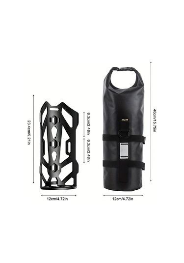 Willowhaven Road Bisiklet Çok Fonksiyonlu Ön Çatal Çantası Tpu Dağ Bisikleti Uzun Mesafe Seyahat Çantası Haki