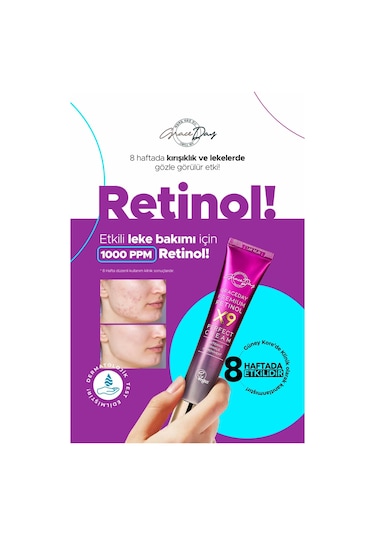 Grace Day Leke Ve Kırışıklık Karşıtı Aydınlatıcı ve Nemlendirici Premium Retinol X9 Perfect Cream
