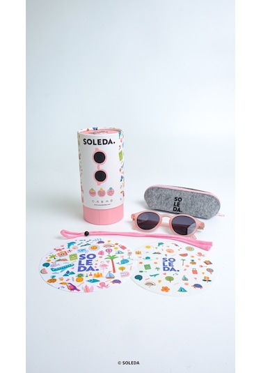 Soleda 3-6 Yaş Çocuk Güneş Gözlüğü Candy Pink