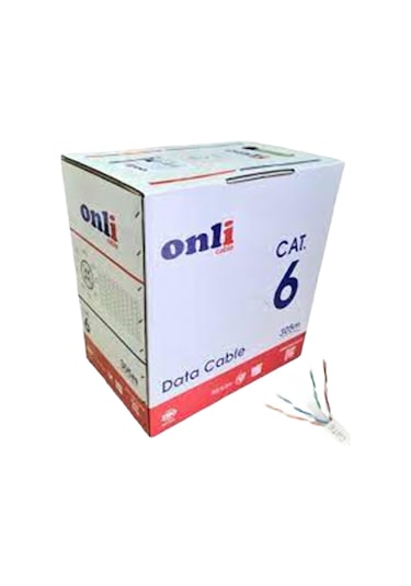 Onli U-UTP 24 Awg Cca 305M Cat6 Kablo