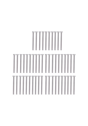 50 Adet M3x40 Yarık Baş Vida Kaiyi Standart