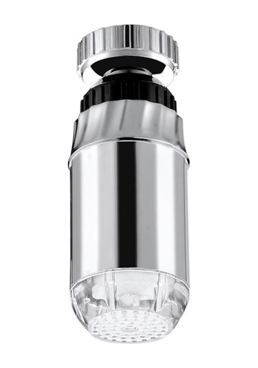 Sdf-b2 1 Led Abs Sıcaklık Sensörü Rgb Led Musluk Işık Su Kızdırma Duş, Boyut: 78 X 28mm, Arayüz: 22mm Gümüş Diğer