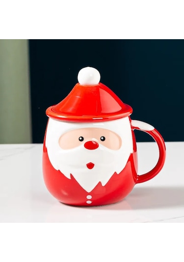 Verona Porselen Kupa Bardak - Noel Baba Ve Yılbaşı Temalı
