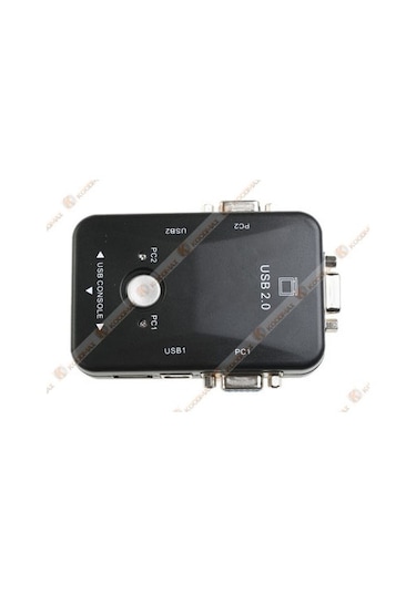 Kvm Switch 2 Port Usb Vga Switch 2 Pc Kasa Tek Kontrol