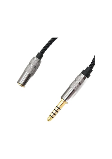Suntek 4.4mm Dengeli Erkek - 3.5mm Stereo Dişi Adaptör Siyah