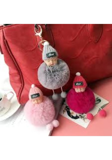Uyuyan Bebek Anahtarlık Peluş Oyuncak Hediyelik