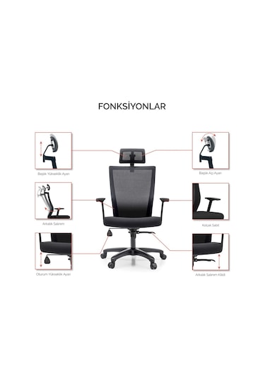 Vintage Eko Çalışma Koltuğu Yönetici Koltuğu