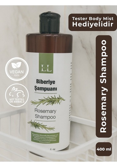 Lau Lau Biberiye Rosemary Özlü Vegan Güçlendirici Ve Beselyeci Şampuan 400 ML