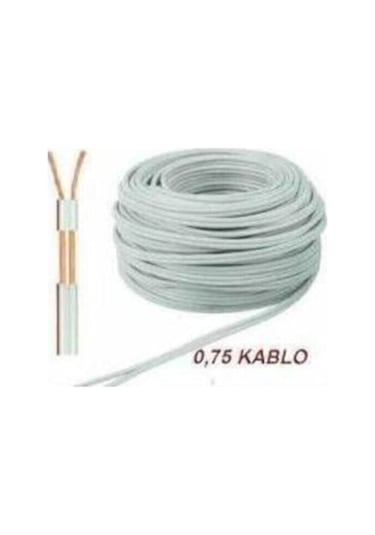 Beyaz 2 0,75 Kordon Kablo Başlıksız 100 Metre