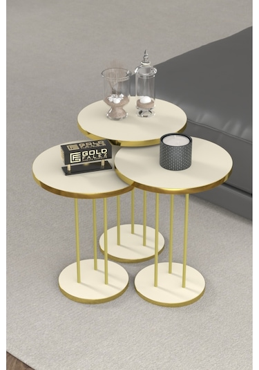 Zigon Sehpa Terra Gold Krem