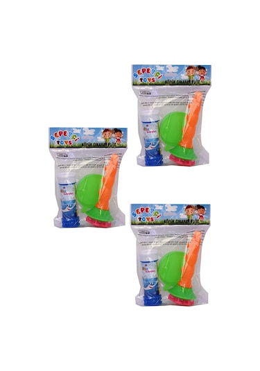 Baloncuk Yapan Köpük Çıkaran 3adet Flüt Balon Yapma Seti Diğer