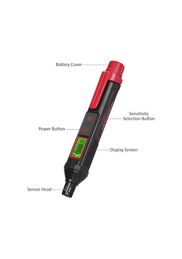 Springsun Habotest Ht56 Kalem Tipi Gaz Kaçak Dedektörü Sesli Ve Görsel Alarmlar Son Derece Hassas Koklayıcı Doğal Gaz Dedektörü
