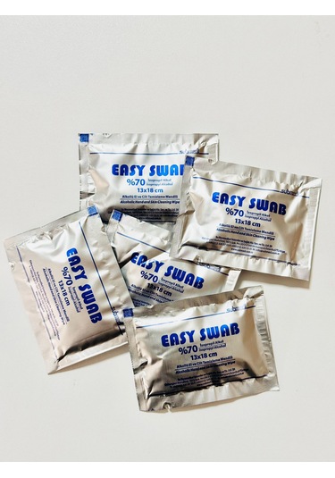 Submed Easy Swab %70 Alkollü Büyük Boy 3D Yazıcı Printer Tabla Temizleme Mendili 100'lü