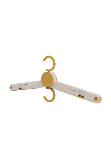 Xiaaokeji Klipsli Katlanır Elbise Askısı, Çok Fonksiyonlu Kurutma Rafı C Sarı