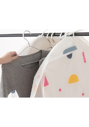 Sones Üç Boyutlu Askılı Cep Gardırop Askılı Cep Toz Kapağı, Boyut: Küçük Çiçekler Diğer