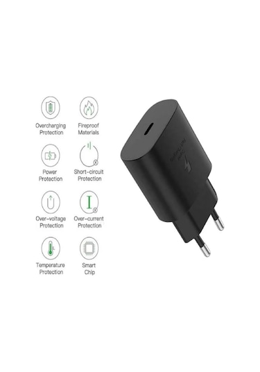 Samsung Galaxy A36 5g Uyumlu Type-c Ultra Hızlı Şarj Cihazı 22.5w 3.0 Amper Şarj Başlığı Adaptör