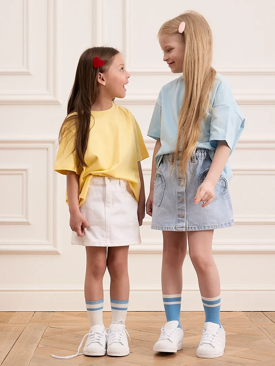 Peppy Woolton Okul İçin Çizgili Yüksek Çoraplar, 2 Çif 410658757 Sütlü