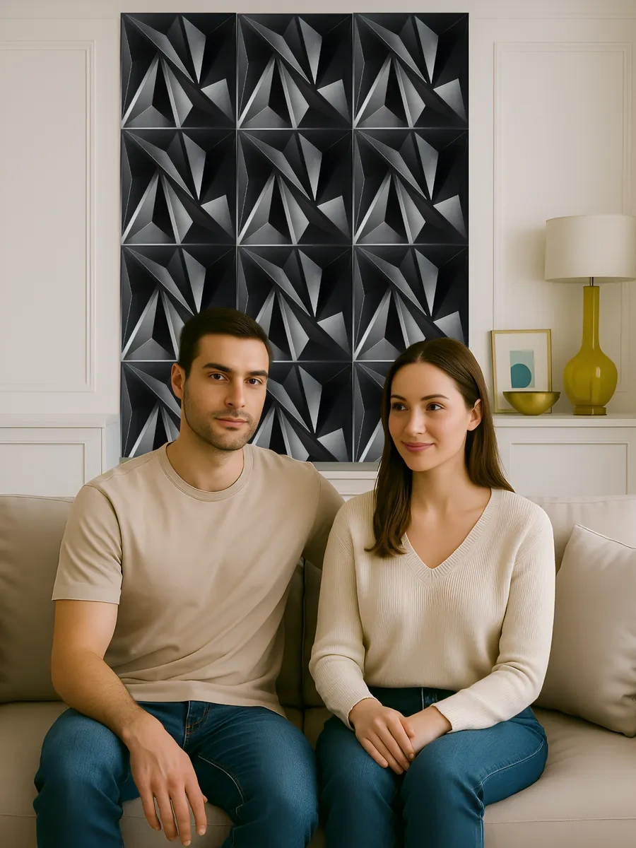 Pureflex Dekoratif 3d Plastik Duvar Panelleri 30x30 Cm, 10 Adet 413695621