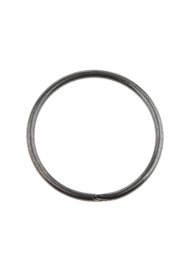 Homyl 10 Adet Bölünmüş Anahtarlık Yüzük Gevşek Siyah-35mm Siyah-35mm