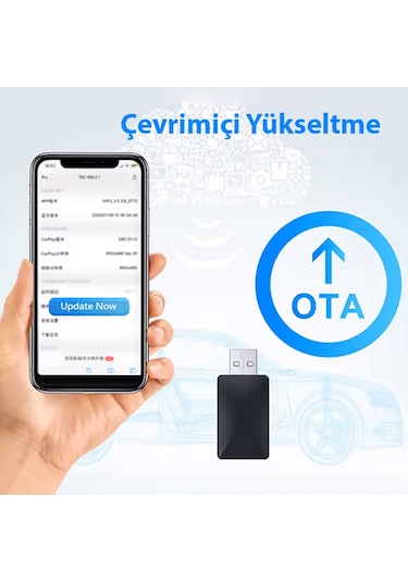 Ally Kablosuz Car Play Adaptörü Android Cihazlar Için Wireless Carplay Çevirici