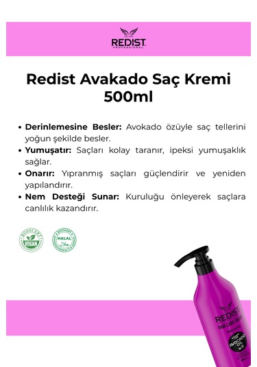 Redist Avokadolu Saç Bakım Kremi 500 Ml