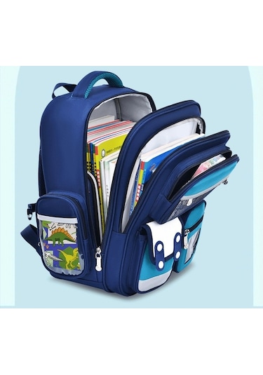 Weichuang01 İlkokul Öğrenci Çantası, Hafif, Çocuk Sırt Çantası, Weichuang01 Boy, 3-6. Sınıf, Yeşil