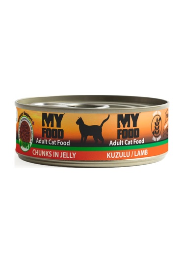 My Food Jöleli Parça Etli Yetişkin Kedi Yaş Maması Kuzulu 12 x 100 G
