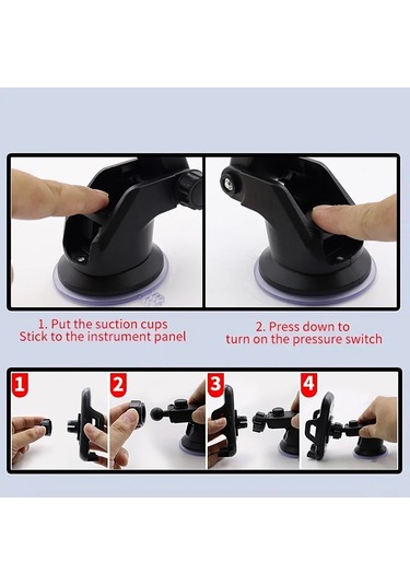 Liangmei Evrensel Enayi Araç Telefonu Tutucu 360 Akıllı