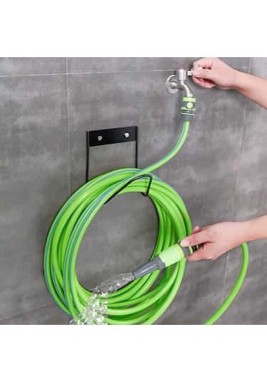 Cbtx Su Hortumu Askısı Bahçe Duvara Monte Hortum Tutucu Kanca Su Borusu Depolama Rafı Beyaz