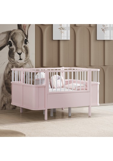 Siesta Büyüyen Beşik 90x130, Siesta Karyola 90x190 - Pembe