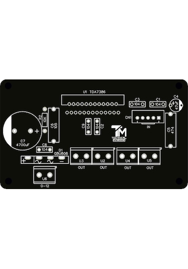 4 Kanal Stereo Amfi Devresi 4X49 Watt Ab Sınıfı Tda7386-Tda7388