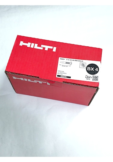 Hilti Bx4 Uyumlu X-c 20 B4 Mx Bulk Beton Çivileri Şeritli 20 Mm 1000 Adet