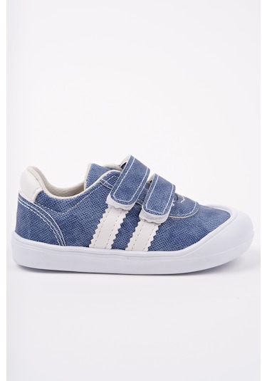 Muggo Toffy Cırtlı Günlük İlk Adım Bebek Spor Ayakkabı Mavi