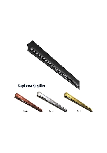 4750k Sarı Beyaz Karışık - Siyah - 40 Cm - Sıvaüstü Sarı