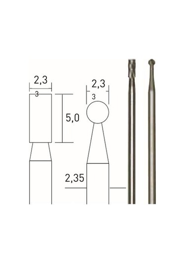 Tungsten Karbürlü Matkap Ve Freze Ucu 2 Li 2.3 Mm Rm 28750
