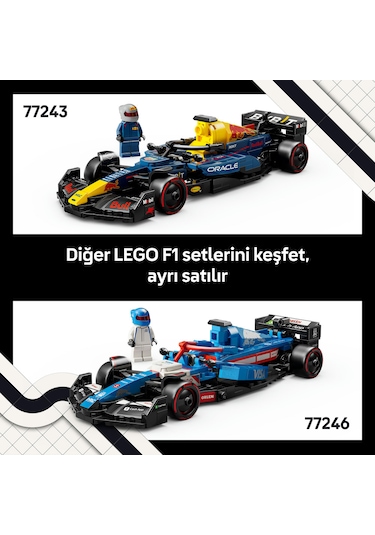 LEGO® Speed Champions Visa Cash App RB VCARB 01 F1® Yarış Arabası 77246 - Yetişkinler için Koleksiyonluk Yarış Arabası Yapım Seti (248P)