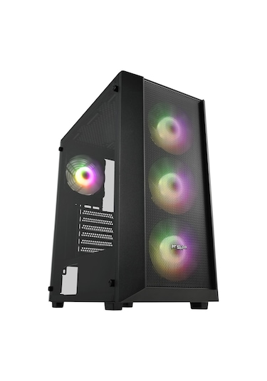 FSP CMT 218 650W 80+ 4 x 120MM Fixed RGB Fan Temperli Cam Kasa
