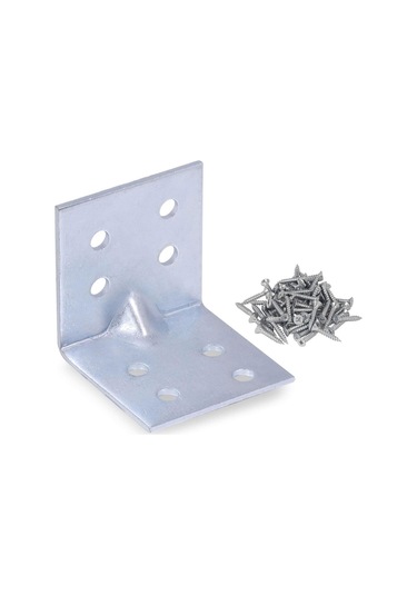 5 Adet Mobilya Dolap Köşe Bağlantı Sabitleme L Demir Gönye 40x40x40 Mm Mobilya Bağlantı Elemanları Diğer
