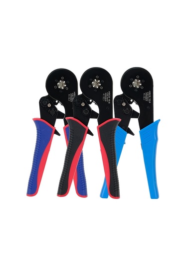 Sones Tel Boru Tipi Avrupa Terminali Sıkma Pensesi Hcs8 16-6 Kırmızı Siyah