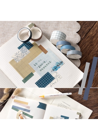 Lemestar Japon Kağıdından Dekoratif Bant - 2 Metre Dıy Scrapbook Ve Hediye Paketleme