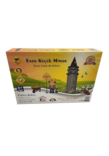 Enzo Küçük Mimar Galata Kulesi Maketi 12 12 29cm 1/200 98parça