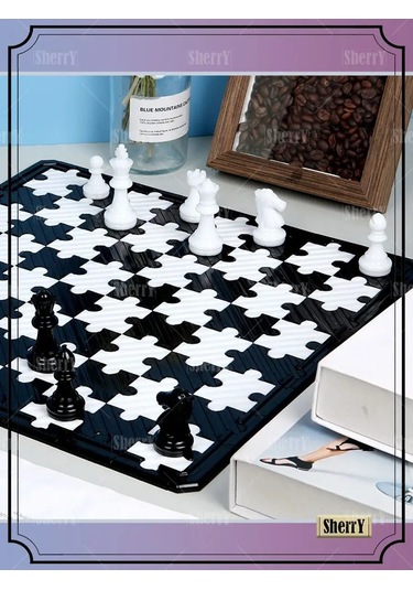 Sherryleis Epoksi Reçine İçin Satranç Şeklinde Kalıp Seti 101311994