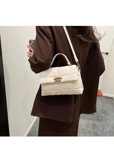 Jzcat Kadın Üst Düzey Çok Yönlü Günlük Sokak Postacı Çantası - Beyaz