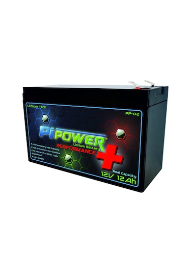 Pipower Lithium 12v12ah Bms Lityum Lifepo4 Akü Akülü Araba, Ups