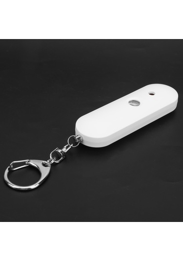 Dayanıklı Çift Hoparlör Su Geçirmez Kendini Savunma Alarm Anahtarlık Malzemeleri W/led Işık Siyah