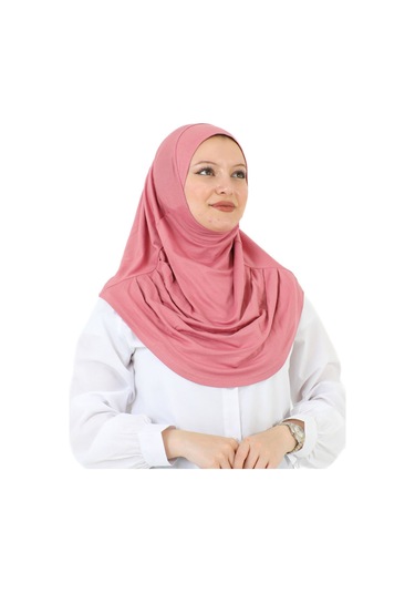 Hazır Giyim Türban Yumuşak Başörtü Şal - Gül Kurusu Gül Kurusu